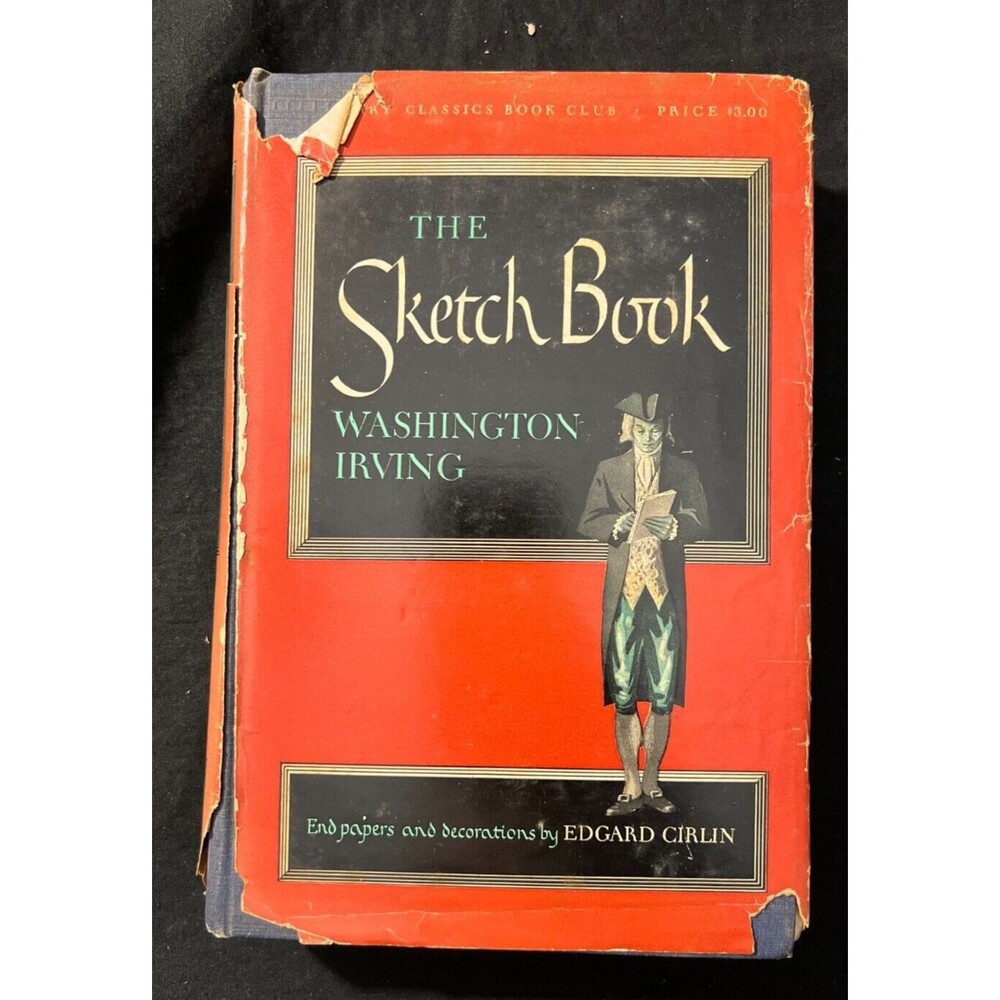 The Sketch Book by Washington Irving Literary Classics Hardcover w/ Dust Jacket